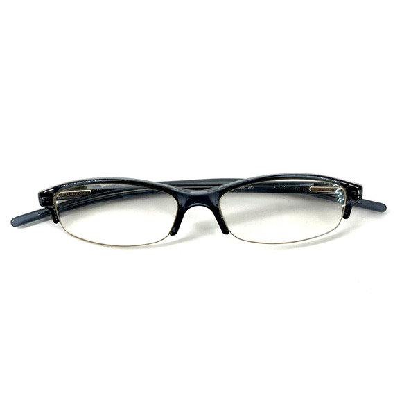 GUCCI GG 1505 ZN7 Eyeglass Frames Italy Half Rim 140 Clear Black Frame Side Logo - Picture 7 of 16